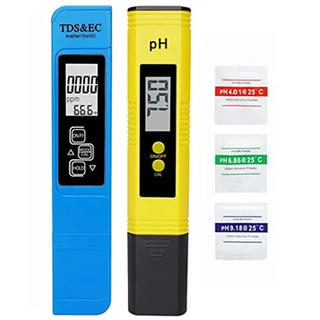  Комбинированный цифровой тестер PH и TDS Meter, как показано для питьевой воды, гидропоники и т. Д