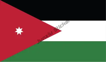 креативный флаг Иордании Наклейка Иорданский герб Наклейка Виниловая наклейка Флаг Джордан Наклейки для автомобилей Велосипеды Ноутбуки