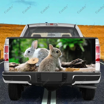 кролик животное Автомобильная наклейка задний автомобиль задний вид автомобиля пакет модификации подходит для наклейки на грузовик