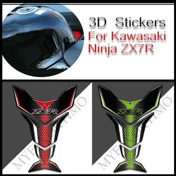 Мотоцикл для Kawasaki Ninja ZX7R ZX 7R ZX-7R Наклейки Наклейки Бак Накладка Эмблема Логотип Протектор Газ Мазут Колено Комплект