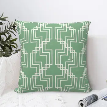  мятно-зеленый геометрический принт 3 наволочки Kawaii Летняя наволочка с застежкой-молнией Kawaii Детские декоративные подушки для дивана