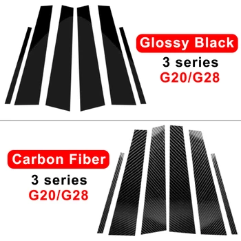  Наклейки из углеродного волокна Автомобильная стойка для BMW E46 E90 F30 G20 318i 325i 320i 328i Аксессуары для стайлинга окон