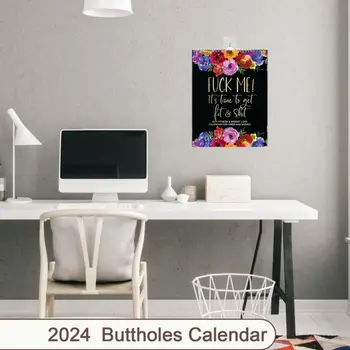 Новогодние подарки 2024 Календарь для уставших женщин Подарок с катушкой Планирование времени Висячий календарь Бумажный настенный календарь Стол