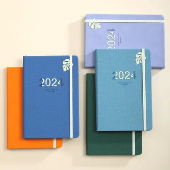 Новый ремень для ноутбука 2024 года Блокнот с эластичной лентой Книга расписания английского языка Блокнот с твердой поверхностью