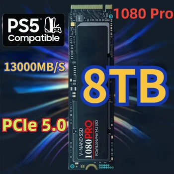 Новый твердотельный накопитель NVMe 1080PRO, 8 ТБ, 4 ТБ, 2 ТБ, M.2 2280 PCIe Gen 5.0 x 4, внутренний твердотельный накопитель, ноутбук PS5 2024