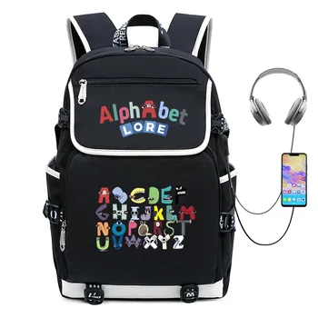 Новый школьный сезон Новая сумка студента Алфавит Лор Буква Легенда Окружающий рюкзак Компьютерная сумка Детские игрушки Подарки
