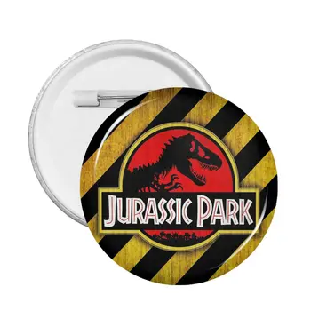 ПВХ Dinsaur Jurassic Park Значок Забавное украшение Подарок для одежды Броши Булавки