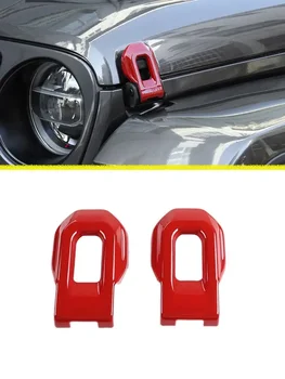 Передняя пряжка капота двигателя Наклейка Декоративный чехол для Jeep Wrangler JL Gladiator JT 2018-2023 ABS Аксессуары для экстерьера автомобиля