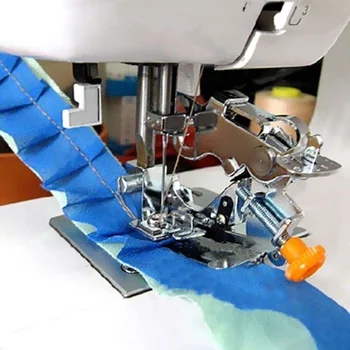  Плиссированная лапка швейной машины для бытового оборывания с низким хвостовиком