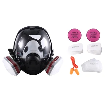 Полная маска, маска ядерная и химическая защита от пыли для покраски, деревообработки, строительства, шлифования