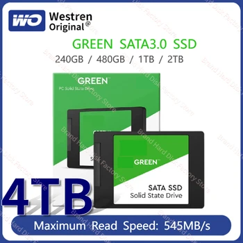 Портативный оригинальный зеленый твердотельный накопитель SATA 3.0 1 ТБ 2 ТБ 4 ТБ Внутренний твердотельный жесткий диск 2,5 дюйма/7 мм Disque SSD 240 ГБ 480 ГБ 545 МБ/с