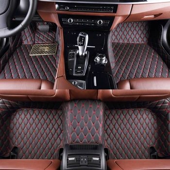 Прочный изготовленный на заказ кожаный автомобильный коврик для Kia EV6 2021 2022 2023 Аксессуары для ковров Детали интерьера