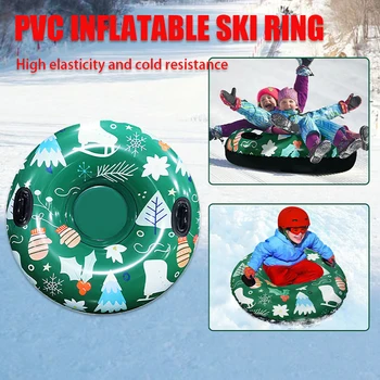  Рождественское тематическое лыжное кольцо из ПВХ Надувное лыжное кольцо Высокая эластичность и морозостойкость Надувное лыжное кольцо Водные продукты