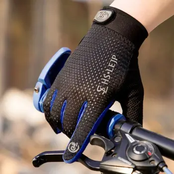  Сенсорный экран Велосипедные перчатки Высокое качество Полный палец Высокая эластичность Гоночные велосипедные перчатки Дышащие велосипедные перчатки