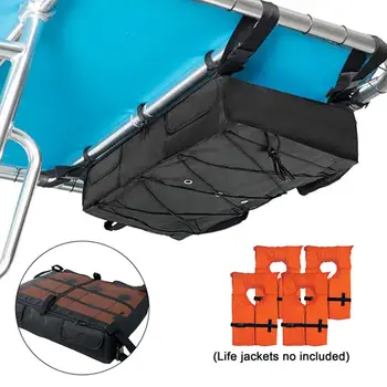  Сумка для хранения спасательного жилета с T-образным верхом 600D Оксфордская ткань для спасательных жилетов для лодок вмещает до 4 спасательных жилетов типа II