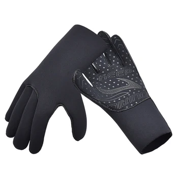 Супер эластичные матовые перчатки для дайвинга 3 мм Перчатки для подводного плавания Перчатки для плавания Перчатки для дайвинга 1 комплект 26 * 7 * 3 см L Резина + нейлон