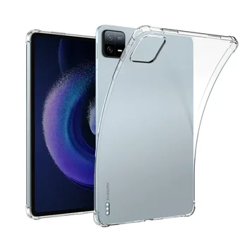 Ударопрочный силиконовый чехол для Xiaomi Pad 6 11' 2023 Чехол для планшета Гибкий ультратонкий прозрачный прозрачный защитный экран задней крышки