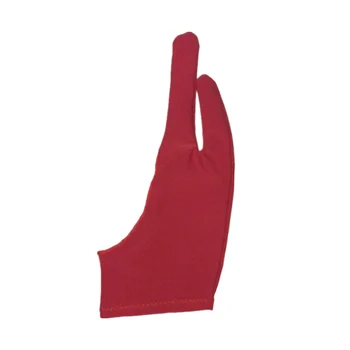  уменьшить трение дышащий практический график художник перчатка для мужчин и женщин 2 пальца полиэстер правый левый эластичный для планшета для рисования