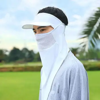 Шарфы для лица Трубчатый шарф Летняя шапка для женщин Для мужчин Маска для лица Ледяная шелковая маска Солнцезащитный крем Вуаль Треугольный шарф