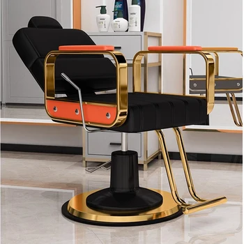 Эстетическое вращающееся кресло Парикмахерское Роскошное профессиональное эстетическое кресло Откидывающаяся спинка Cadeira Парикмахерское оборудование LJ50BC